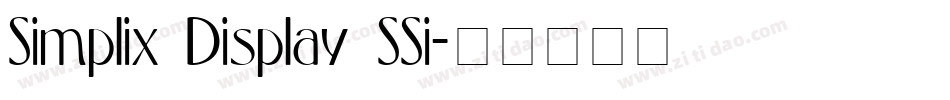 Simplix Display SSi字体转换